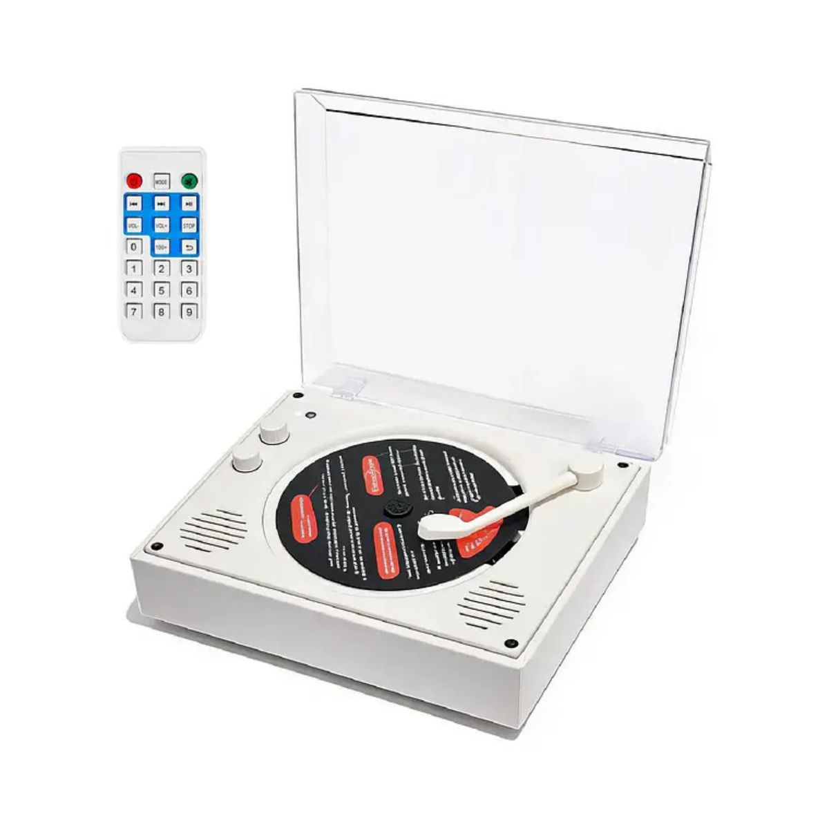 GENERICO - Reproductor Tocadiscos Bluetooth USB Portátil Retro Vinilos Música