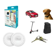 MLAB - Rastreador de Ubicación Gps Trace Go pack 2 Compatible Apple Find My