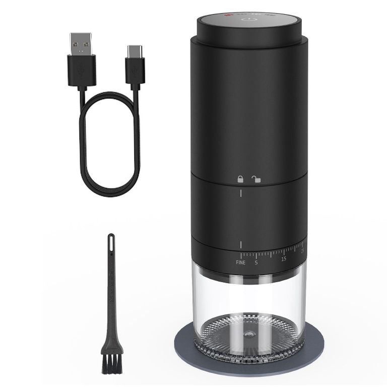 GENERICO Molinillo de Café Eléctrico con Molienda Ajustable