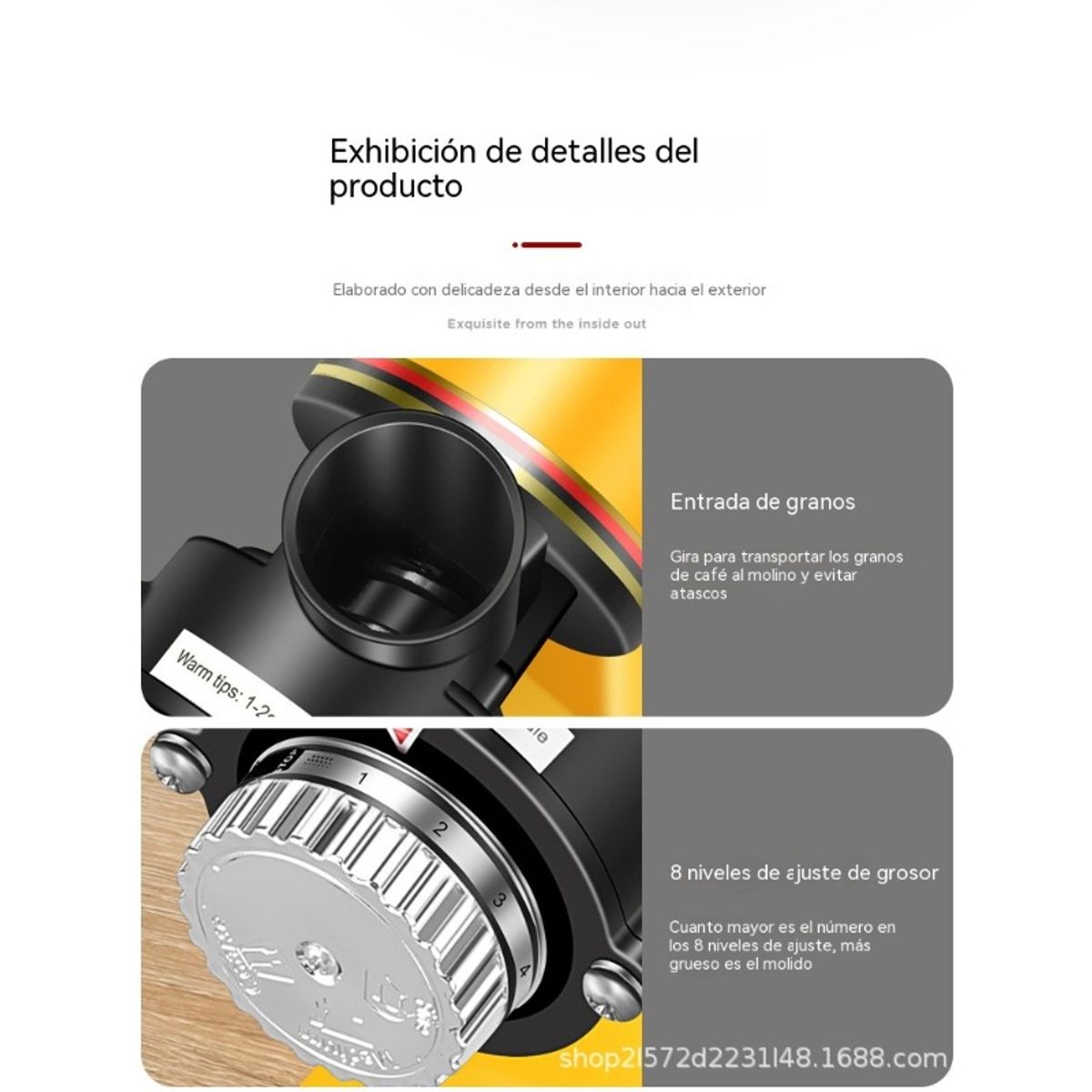 GENERICO - Molinillo Eléctrico para Granos de Café Automático