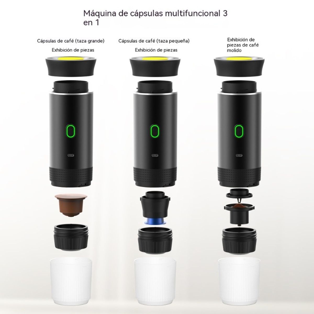 GENERICO - Cafetera Espresso Portátil Automática para Viajes