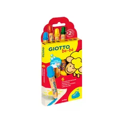 GIOTTO - Lápices de Colores Bebé set 6 Lápices + Sacapuntas