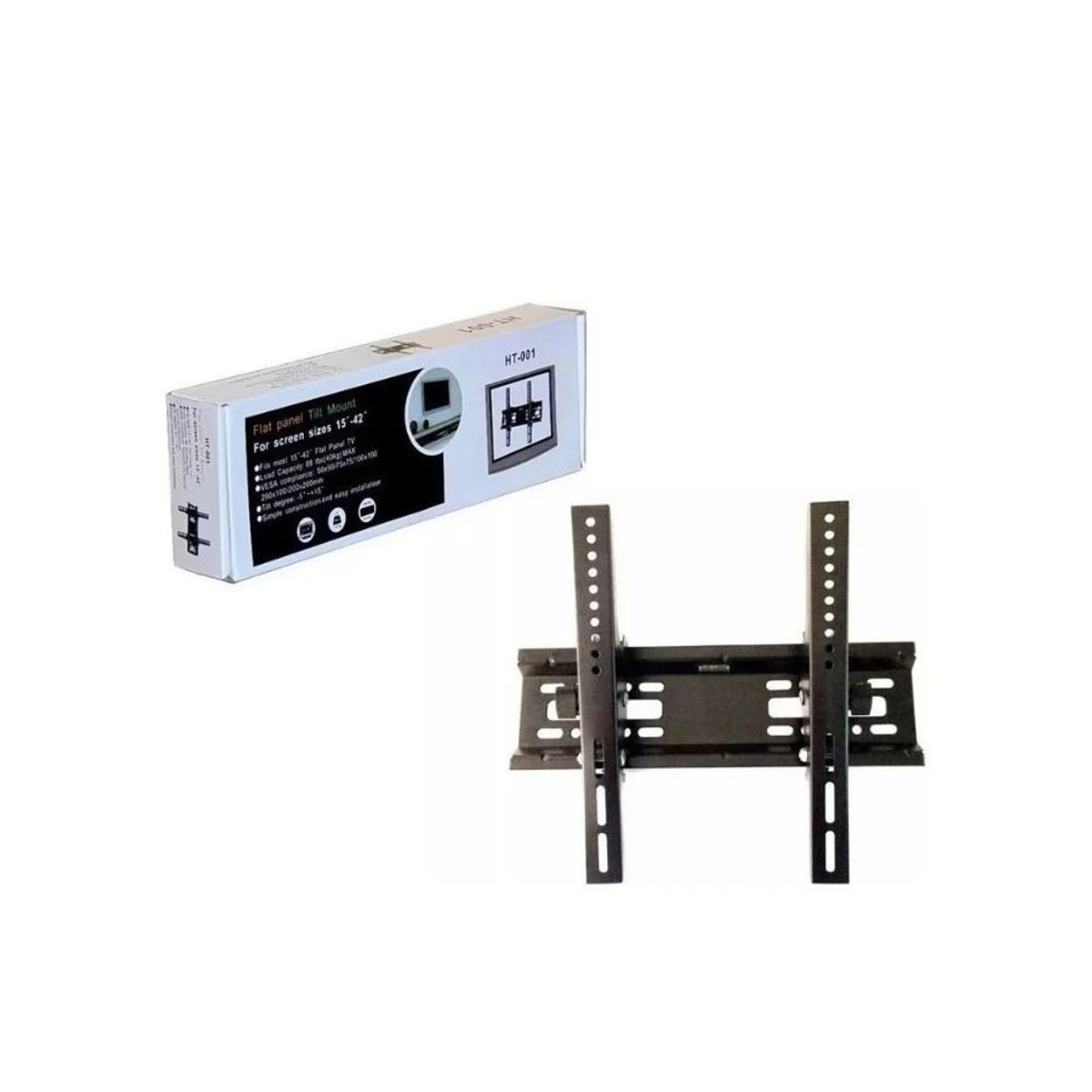 GENERICO - Soporte TV Pared Inclinable 15 A 42 Pulgadas
