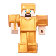 BOING TOYS - Figura Goo Jit Zu Minecraft Gold Armour Steve Estirable