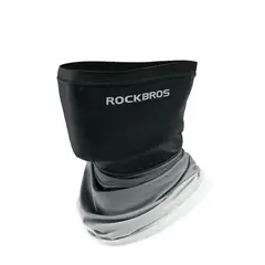 ROCKBROS - Cuello Bandana Uv400 Respirable Deportes - Negro y Gris