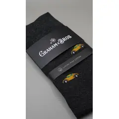Graham Bros - Calcetines Hombre Algodón Pima Premium Graham & Bros