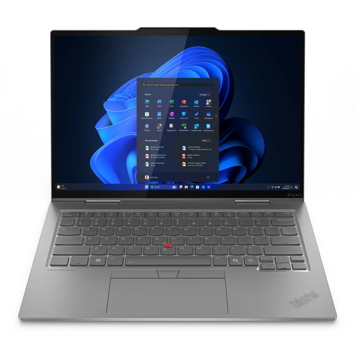LENOVO - Notebook ThinkPad Lenovo X1 2 en 1 Gen 10 Intel Core Ultra 7 16GB RAM 1TB SSD Aura 14