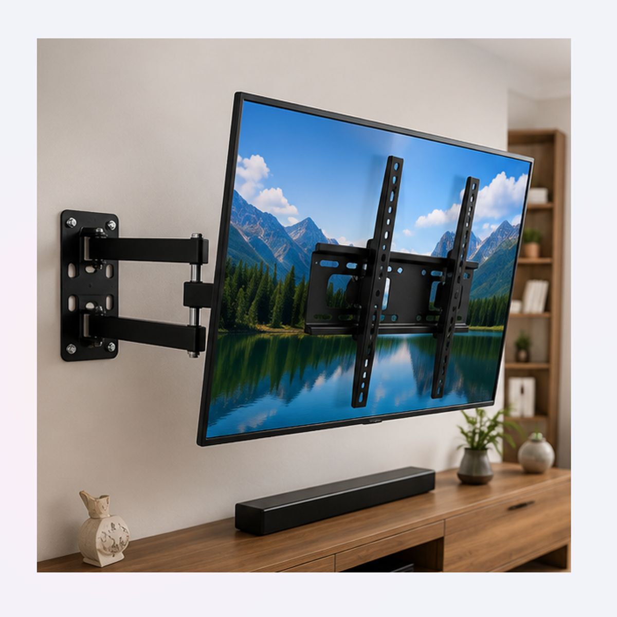 GENERICO - Soporte TV Muro Extensible Inclinable 26 A 55 Pulgadas Vesa Universal