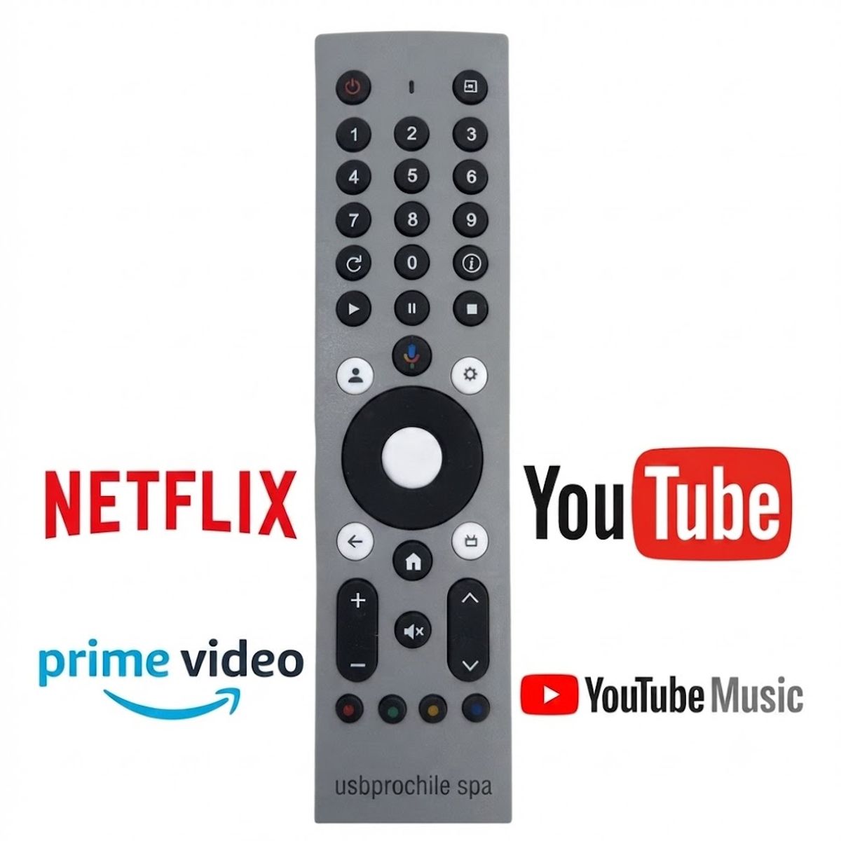 GENERICO - Control Remoto Alternativo Compatible Smart TV JVC 4k Android Full Hd Plomo