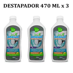 PASSOL - Pack 3 Un Destapador De Drenajes Y Sifones Biodesblock Drenes