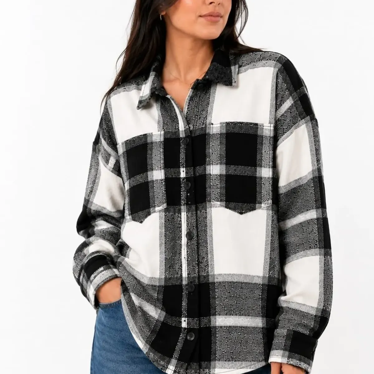 AGW - chaqueta leñadora cuadros mujer