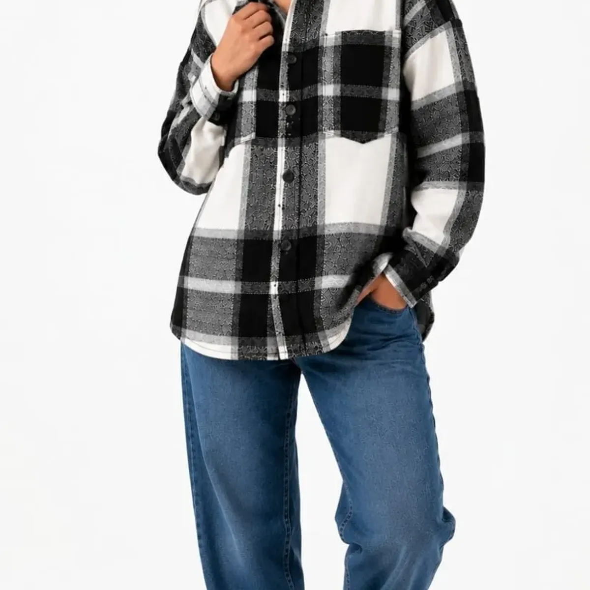 AGW - chaqueta leñadora cuadros mujer