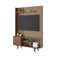 HOGA - Centro de Entretenimiento Rack Tv 55 Corumbau Rústico Fendi Ripado