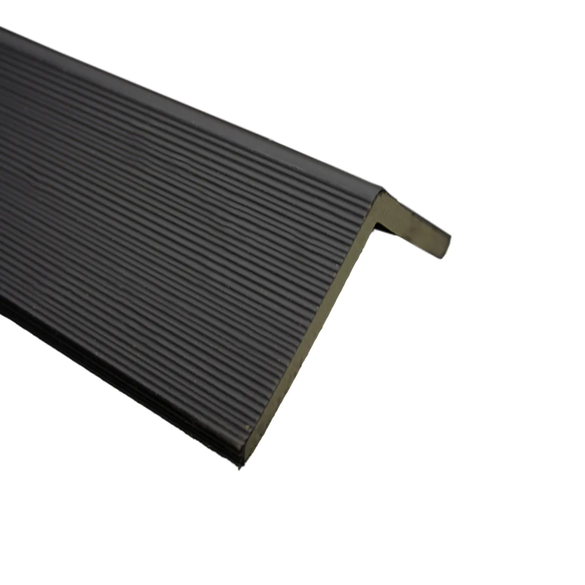 QRUBBER - Perfil para Wall Panel WPC Gris 2,4mts x 5,5cm QRubber