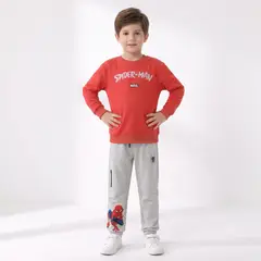 MARVEL - Pantalón de Buzo Niño Spiderman Gris