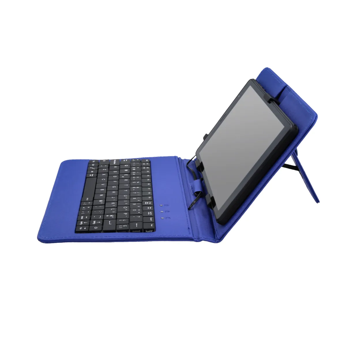 E4U - TECLADO USB CON SOPORTE AZUL PARA TABLET