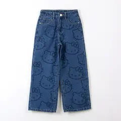 HELLO KITTY - Jeans Niña Caras Azul