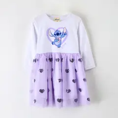 DISNEY - Vestido Tul Niña Lilo & Stitch Lila