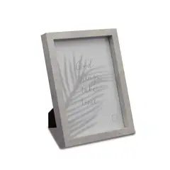 VGO - MARCO 13x18 PLASTICO MARMOLADO BOX Gris Claro