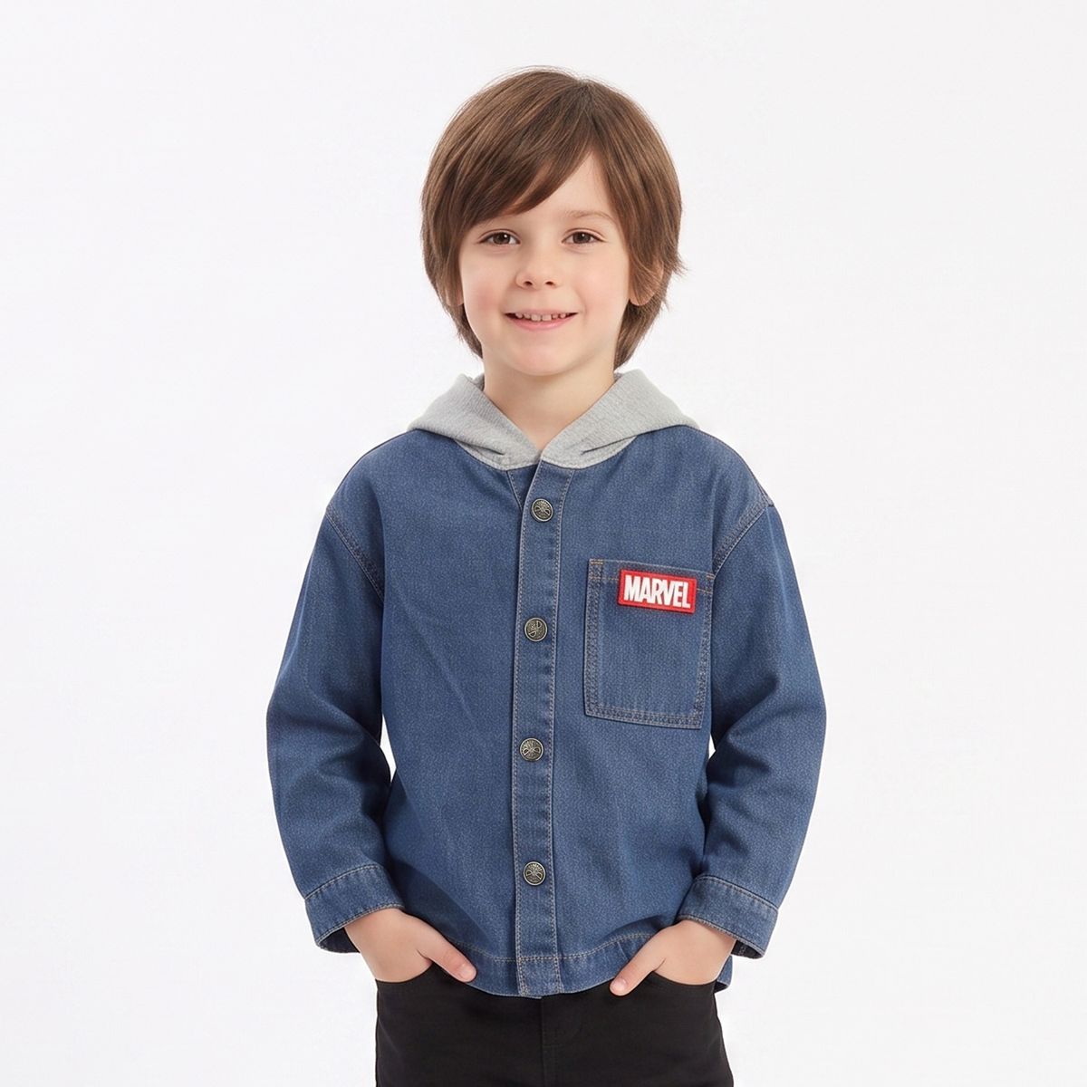 MARVEL - Chaqueta Niño Spiderman Marvel Mezclilla Azul