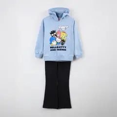 HELLO KITTY - Conjunto Niña Personajes Celeste
