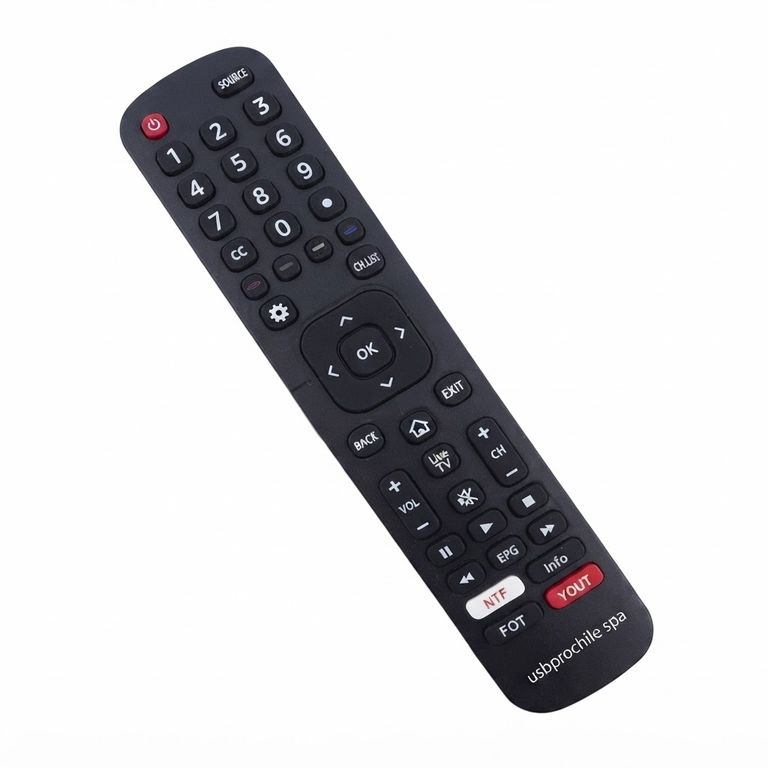 GENERICO Control Remoto Alternativo Compatible Hisense ERF2J60H 32E5610FS 3 Netflix YouTube