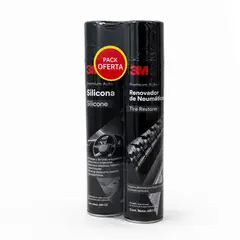 3M - Pack Silicona para Auto + Renovador de Neumáticos