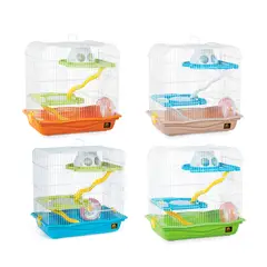 PREVUE - JAULA REFUGIO PARA HAMSTERS (4 NIVELES)