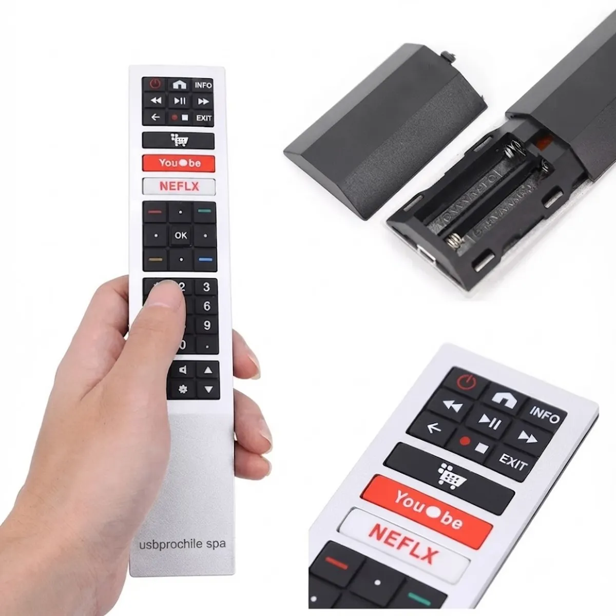 GENERICO - Control Remoto Alternativo Compatible AOC Smart TV Netflix YouTube Prime Video