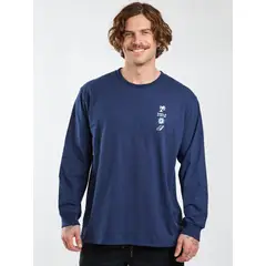 MAUI AND SONS - Polera ML Sun Azul Hombre