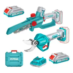 TOTAL TOOLS - Kit De Herramientas Para Jardineria Inalambrico 20V TOTAL