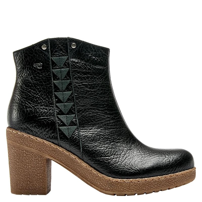 16 HRS - 16 hrs Botin mujer cuero negro