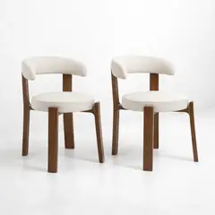 KLIK - Pack de 2 Sillas Sitiales Hima Respaldo Curvo - Blanca