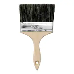 METALFER - Brocha Para Pintar 5 Pulgadas Mango De Madera /cerda