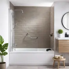 WASSER - Mampara Abatible para Bañera Tulpe2