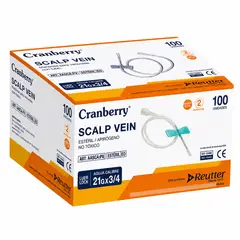 CRANBERRY - Mariposa (scalp Vein) 21g X 3/4 Caja 100 Un