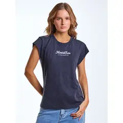 MAUI AND SONS - Polera MC Duna Negro Mujer