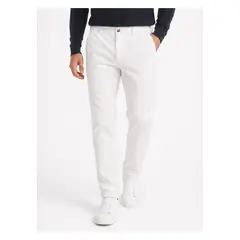 ARROW - Pantalón Lino Algodón Regular Fit Blanco