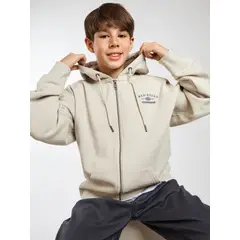 MAUI AND SONS - Poleron FZ Honu Blanco Infantil