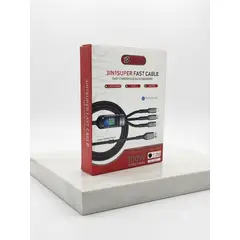 GENERICO - Cable De Carga 100w 3 En 1 Tipo C Lightning Micro Usb