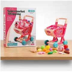 GENERAL - Carro Supermercado Juguete Carrito Compras 28 Piezas