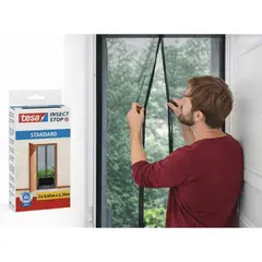 TESA - Malla Mosquitera Standard Puerta 2x0.6x2.20m Negro