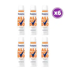REXONA - Pack 06 Deso Corporal All Body Deo Fresh Citrus 150ml