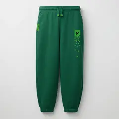 MINECRAFT - Pantalón de Buzo Niño Creeper Verde