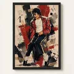 ELAB PROPIA - Cuadro Decorativo Michael Jackson 1-30x40cm