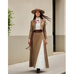 NACIONAL - Ropón De Huasa Elegante MARRON