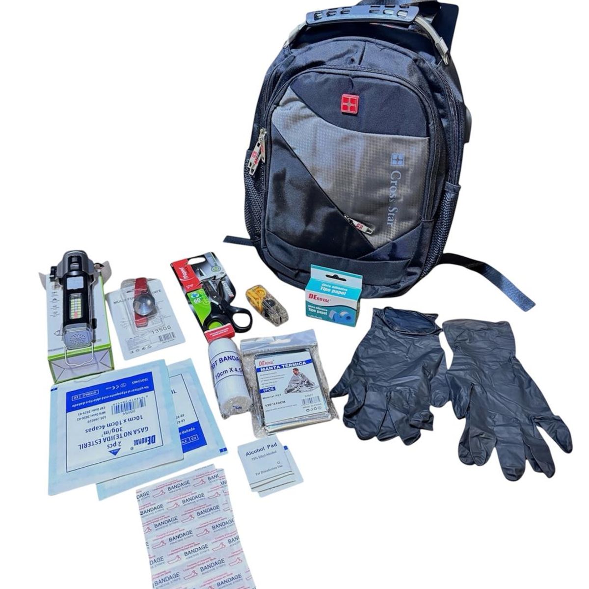 KIT - Kit De Emergencia Para Sismos Y Terremotos Con Mochila