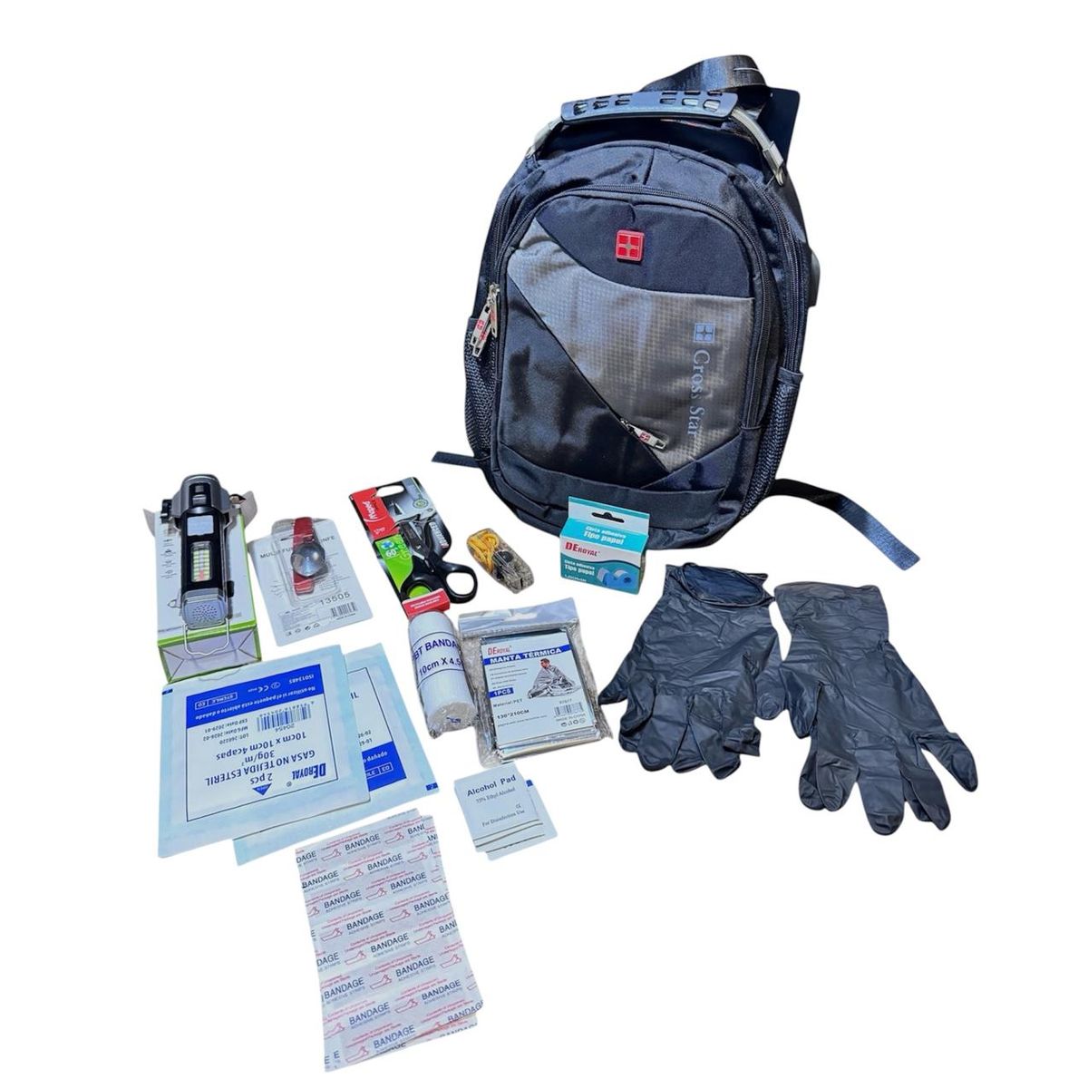 KIT - Kit De Emergencia Para Sismos Y Terremotos Con Mochila