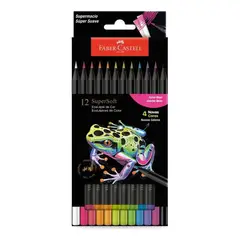 FABER-CASTELL - Lápices De Colores Supersoft 12 Colores Neon