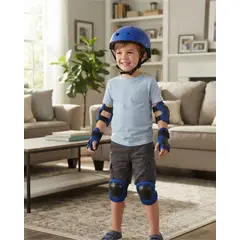 MYLHOGAR - Kit De Proteccion Infantil Casco Rodilleras Coderas Y Muniqueras